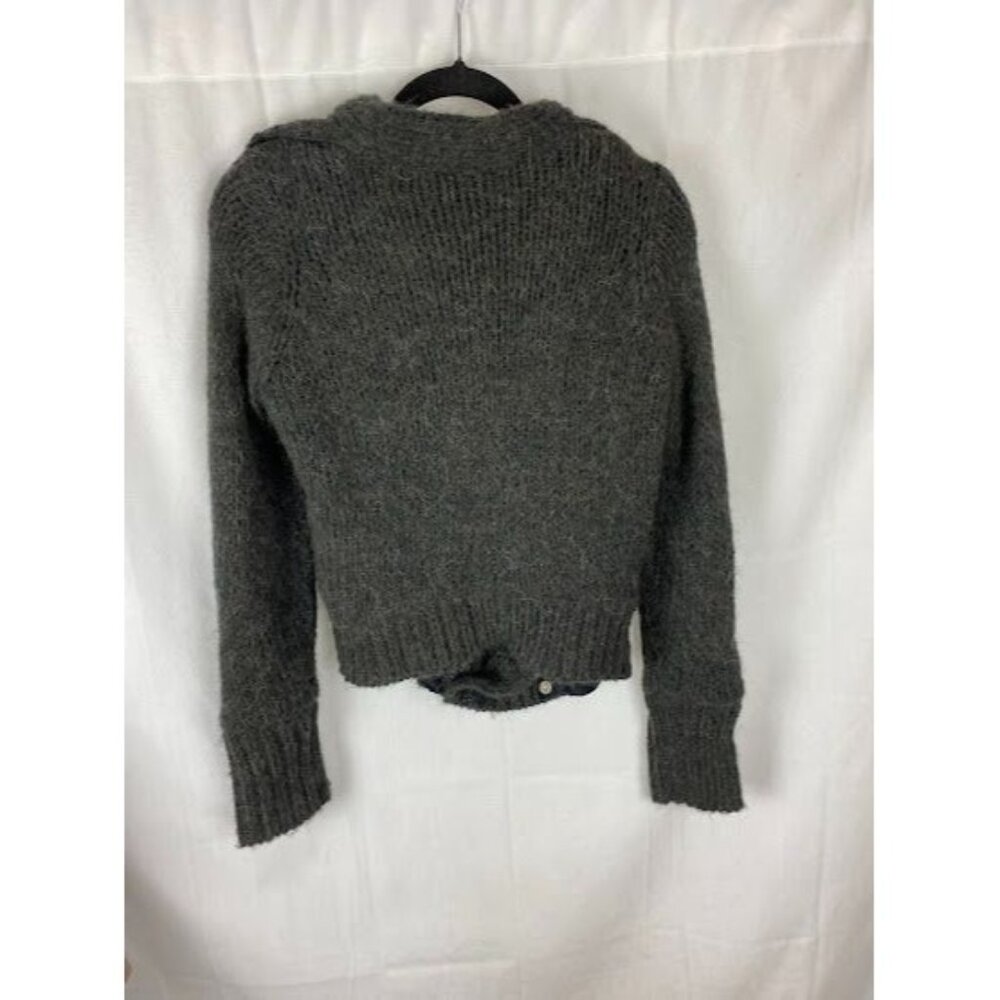 Twelfth Street By Cynthia Vincent Gray  Alpaca Blend Sweater Jacket style# S9517 - Picture 2 of 14
